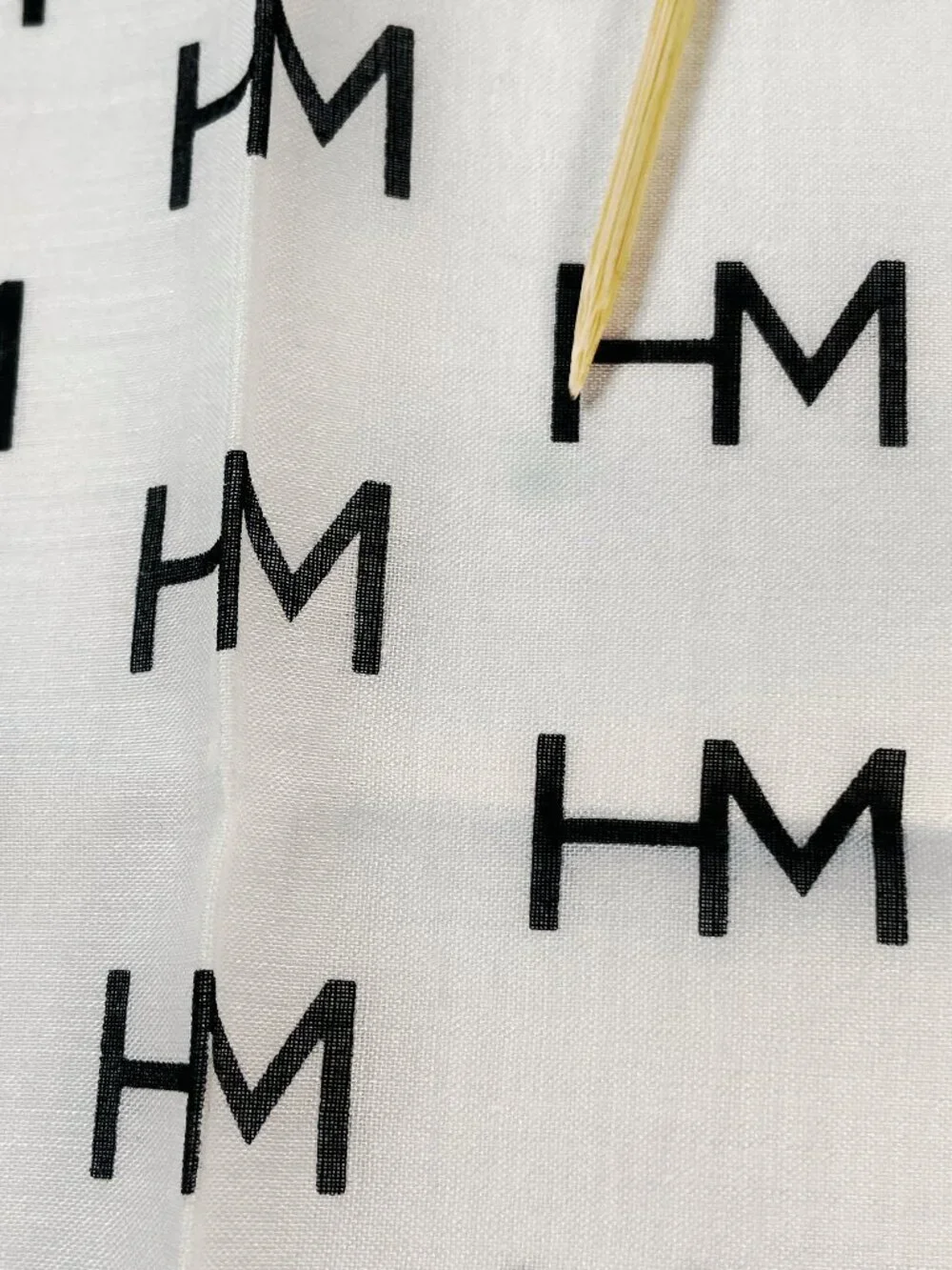 Vintage Hanae Mori HM Logo Cotton Handkerchief Scarf 16